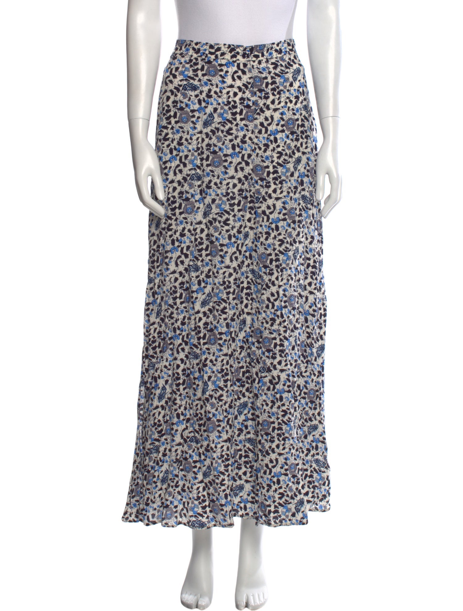 Zadig & Voltaire Floral Print Midi Length Skirt
