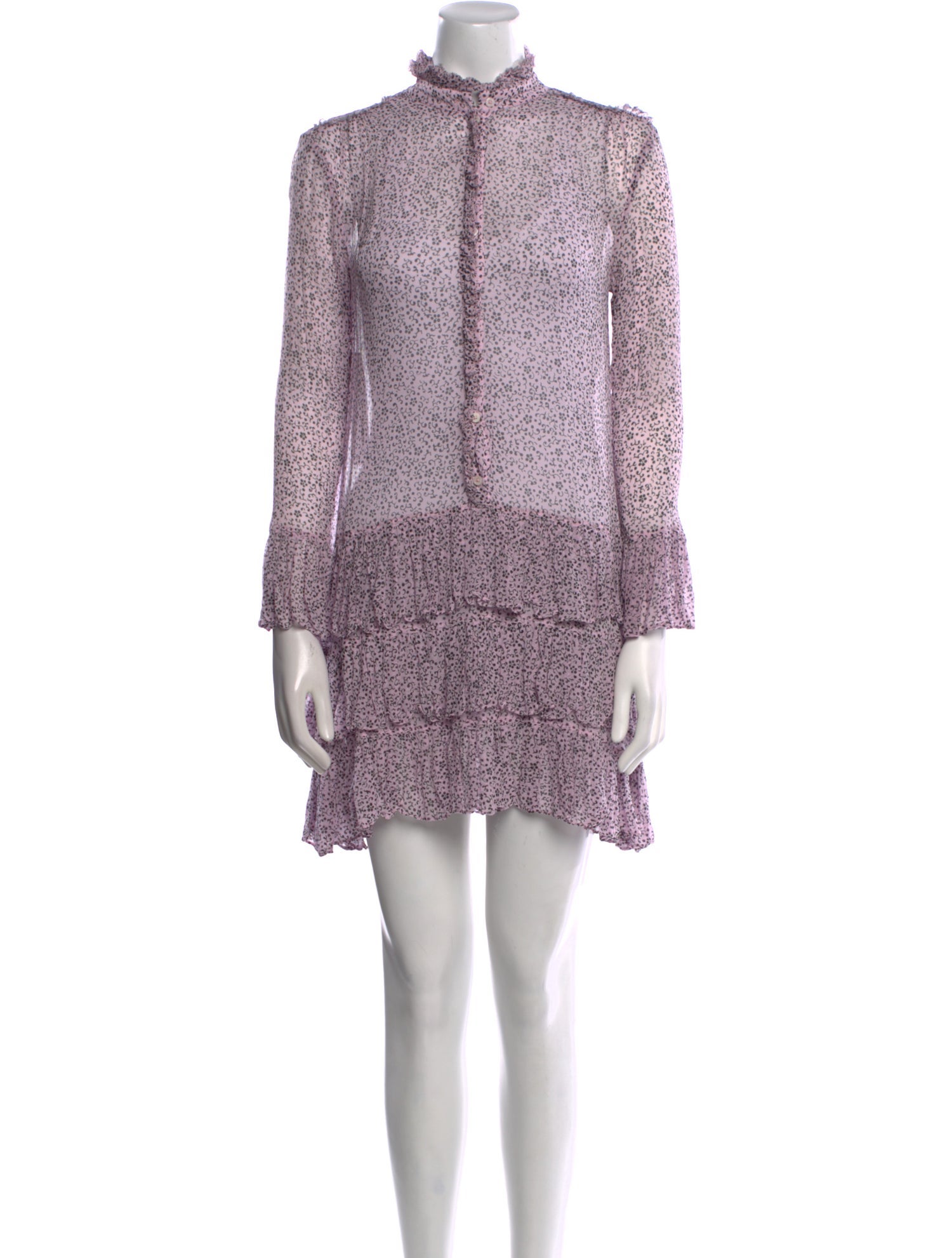 Zadig & Voltaire Floral Print Mini Dress