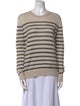 Zadig & Voltaire Striped Crew Neck Sweatshirt