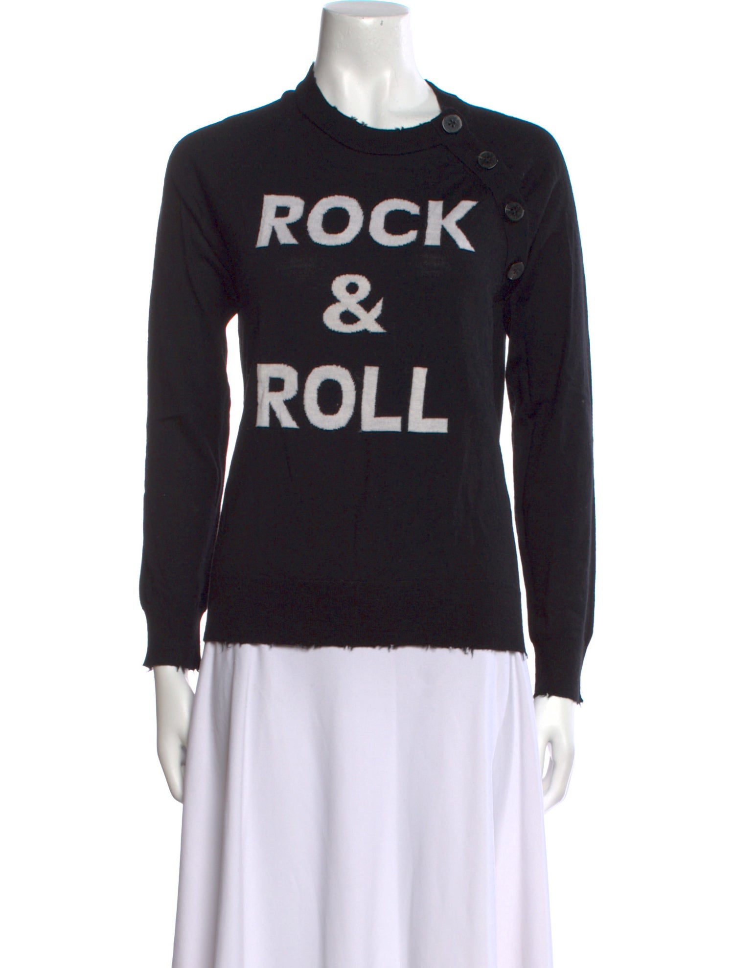 Zadig & Voltaire Merino Wool Graphic Print Sweatshirt