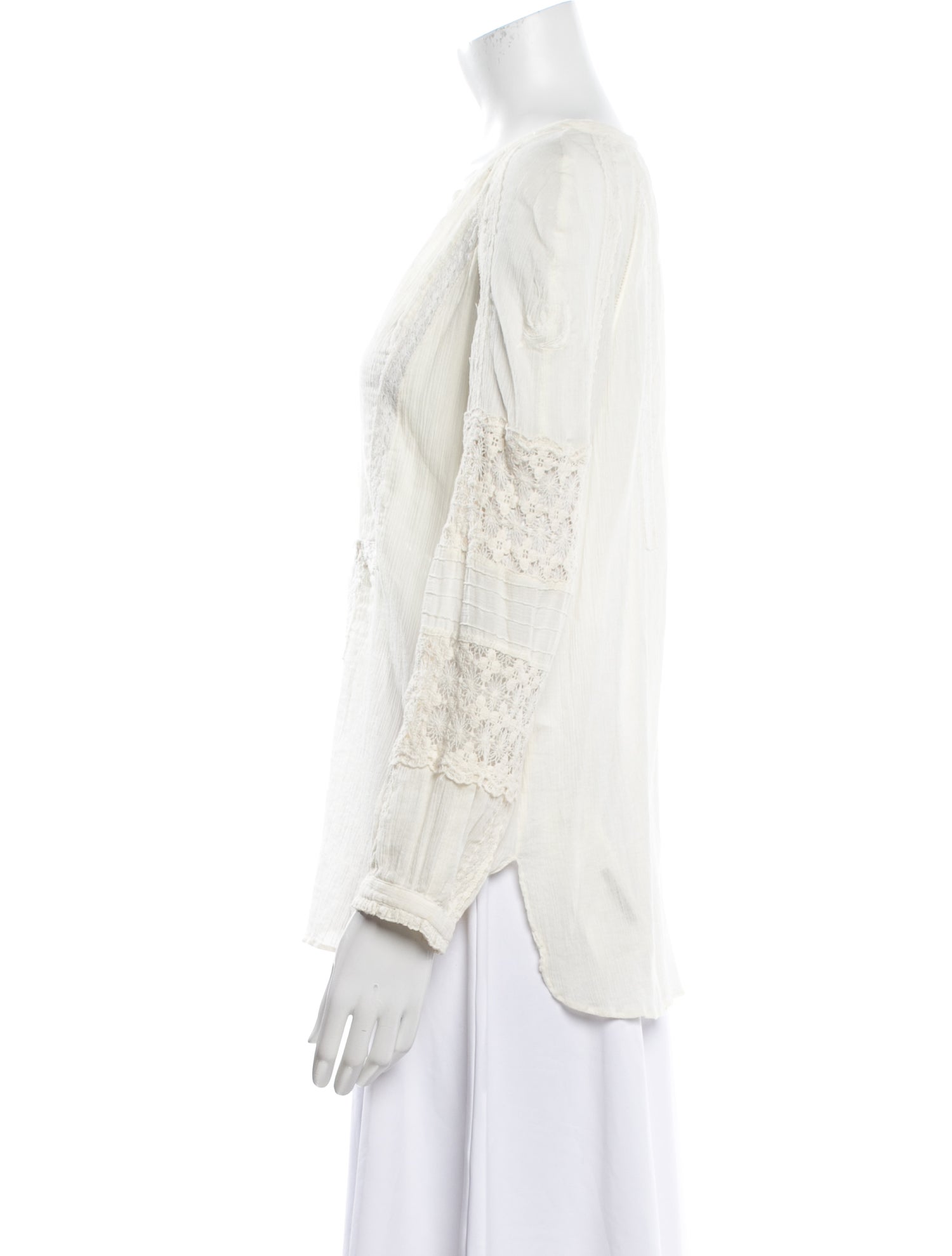 Zadig & Voltaire V-Neck Long Sleeve Blouse
