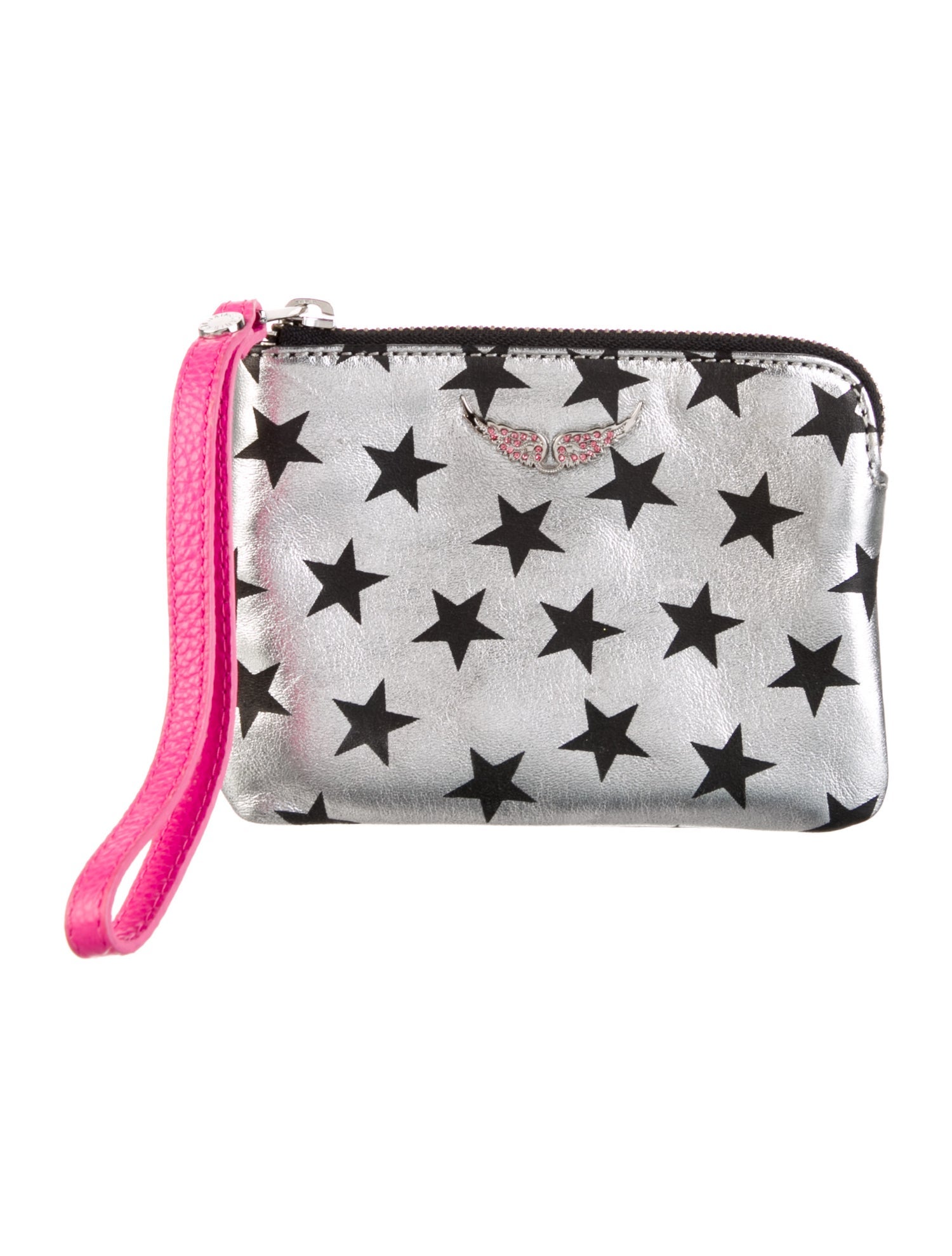 Zadig & Voltaire Leather Printed Wristlet w/ Tags