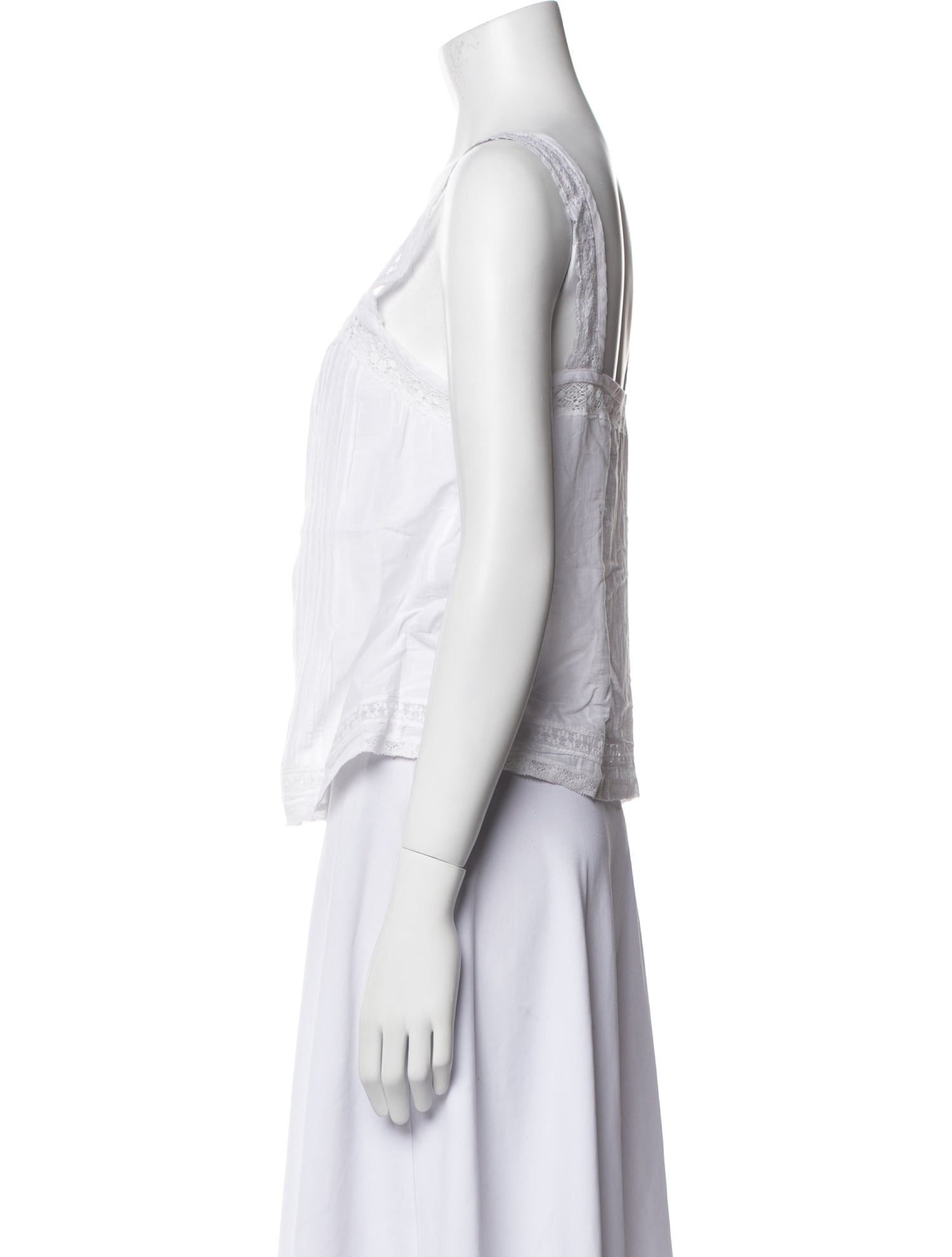 Zadig & Voltaire Square Neckline Sleeveless Top
