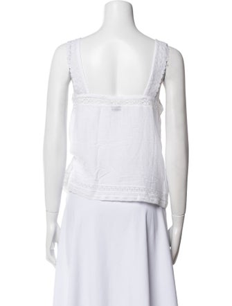 Zadig & Voltaire Square Neckline Sleeveless Top