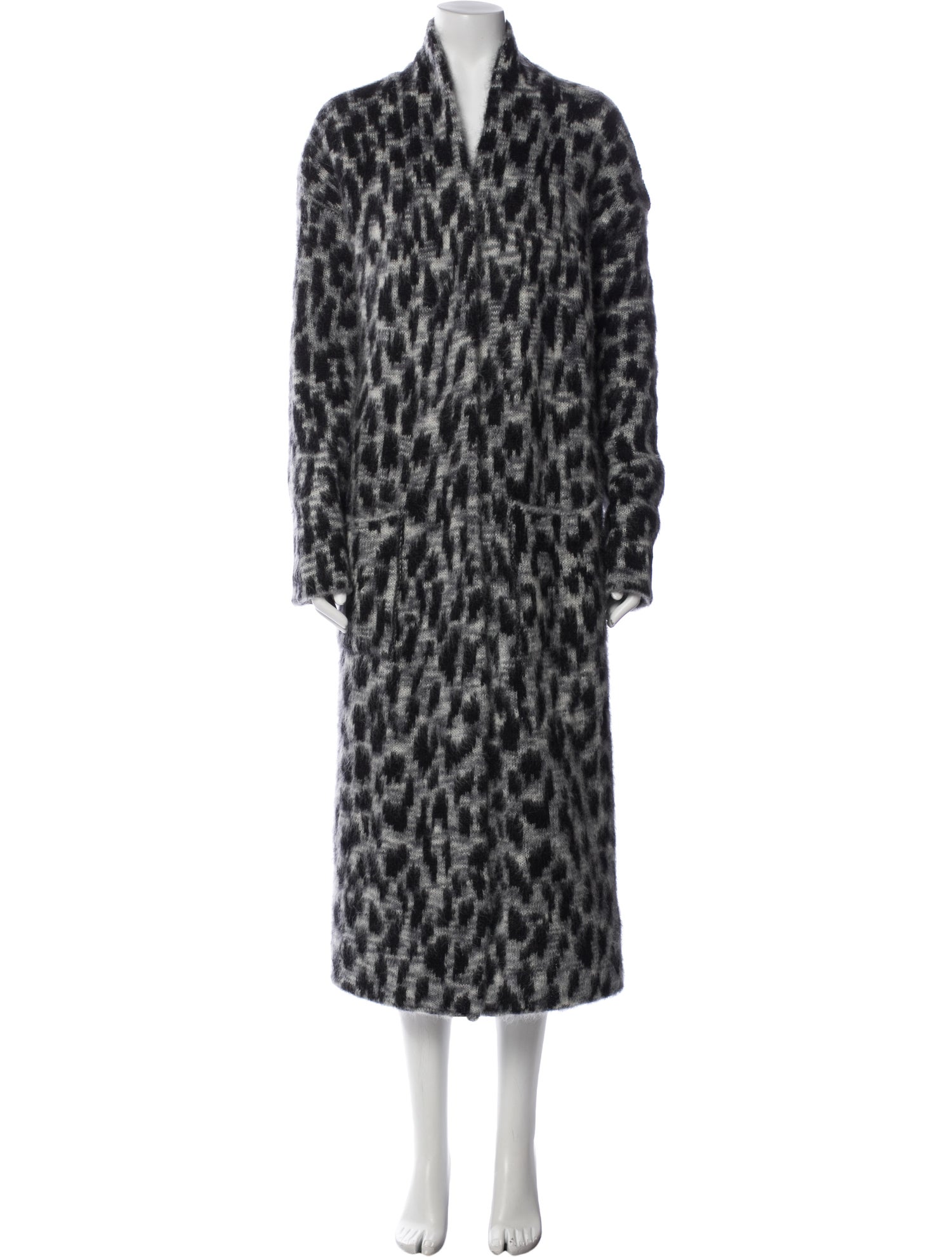 Zadig & Voltaire Mohair Animal Print Faux Fur Jacket w/ Tags