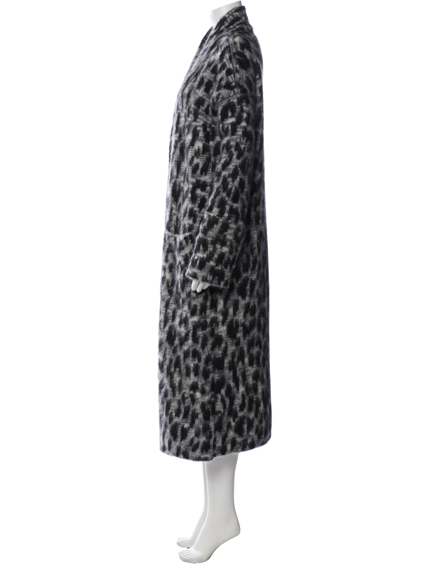Zadig & Voltaire Mohair Animal Print Faux Fur Jacket w/ Tags