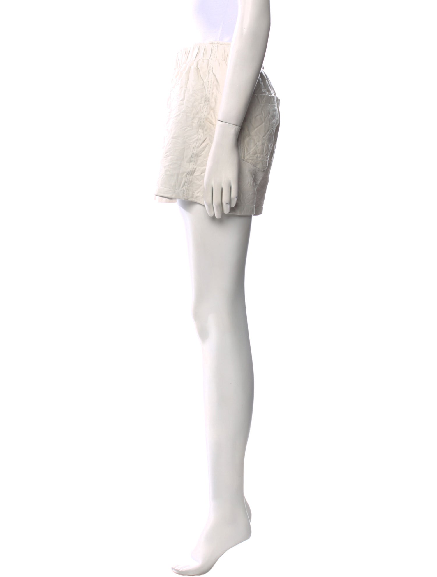 Zadig & Voltaire Lamb Leather Mini Shorts