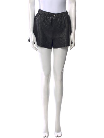 Zadig & Voltaire Lamb Leather Mini Shorts