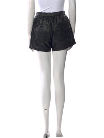 Zadig & Voltaire Lamb Leather Mini Shorts