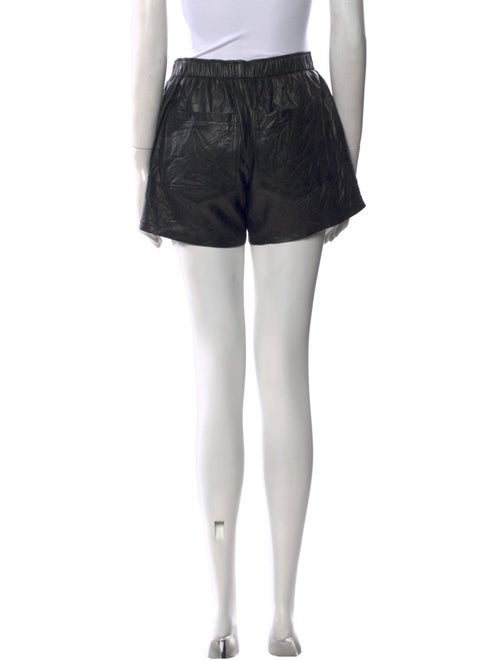 Zadig & Voltaire Lamb Leather Mini Shorts