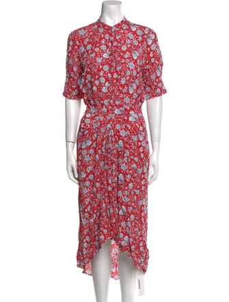 Zadig & Voltaire Floral Print Midi Length Dress