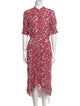 Zadig & Voltaire Floral Print Midi Length Dress
