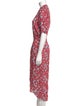 Zadig & Voltaire Floral Print Midi Length Dress