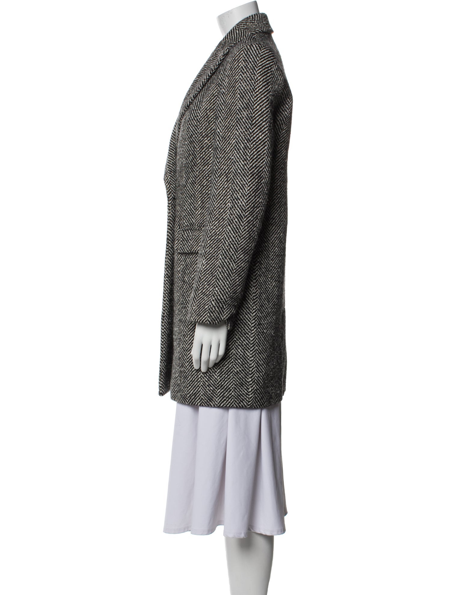 Zadig & Voltaire Wool Printed Peacoat