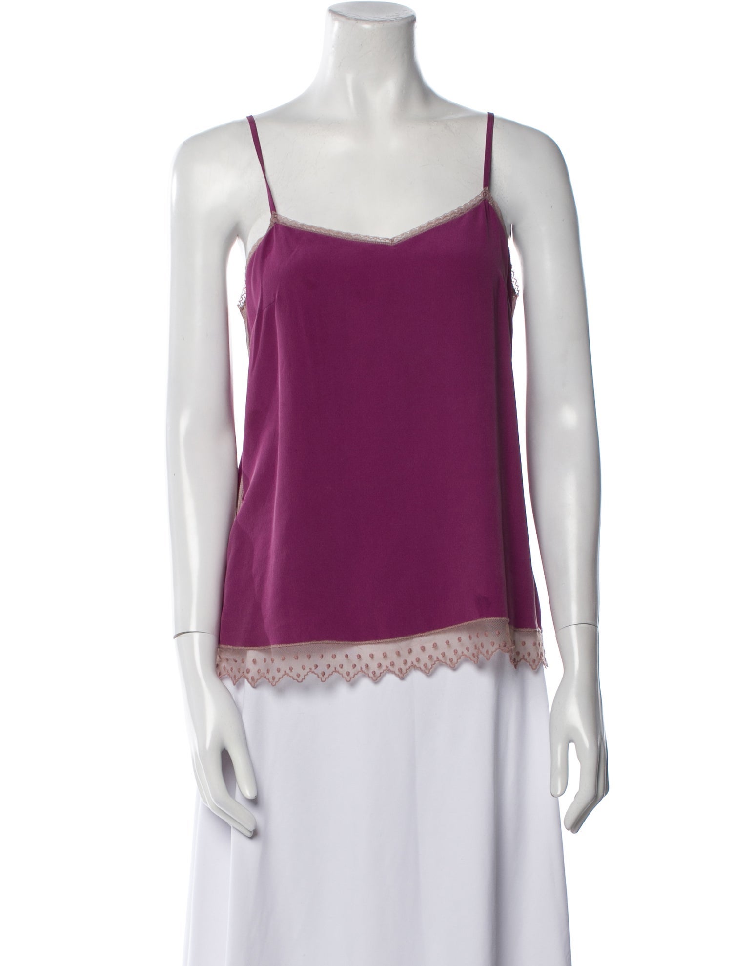 Zadig & Voltaire Silk Square Neckline Top