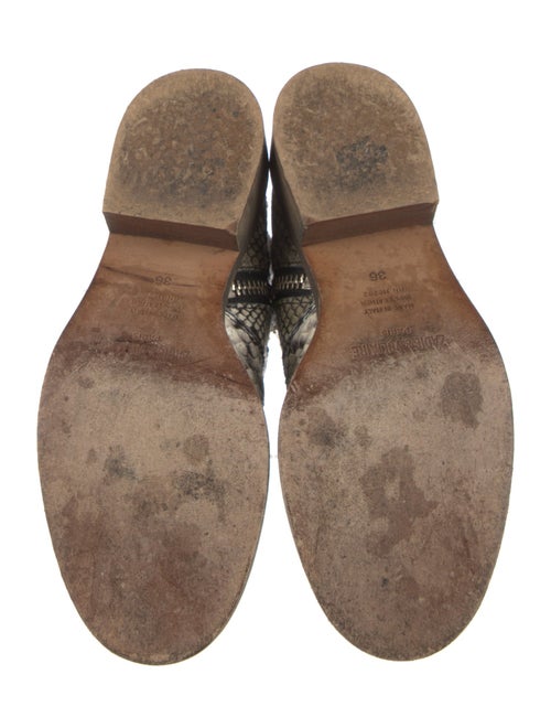 Zadig & Voltaire Snakeskin Animal Print Combat Boots