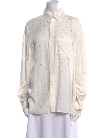 Zadig & Voltaire Silk Printed Button-Up Top