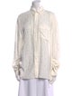 Zadig & Voltaire Silk Printed Button-Up Top