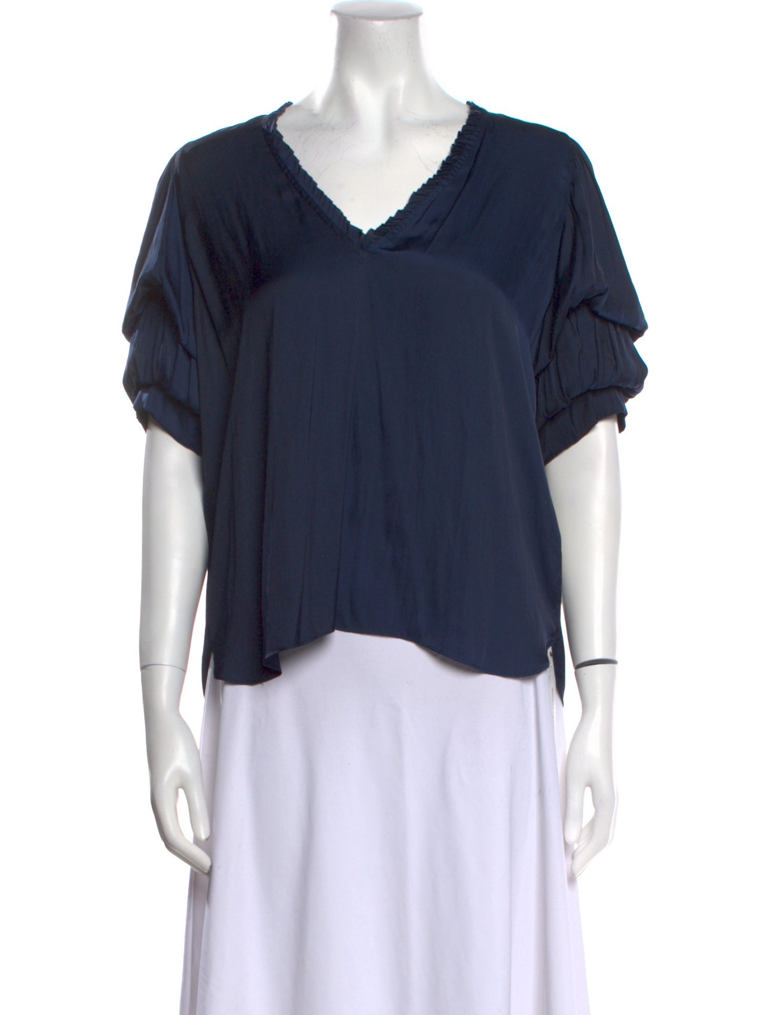 Zadig & Voltaire V-Neck Short Sleeve Blouse