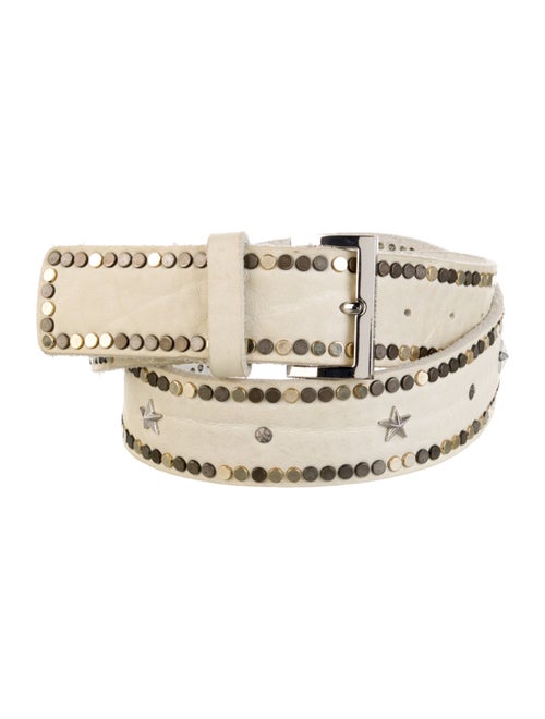 Zadig & Voltaire Leather Studded Accents Belt