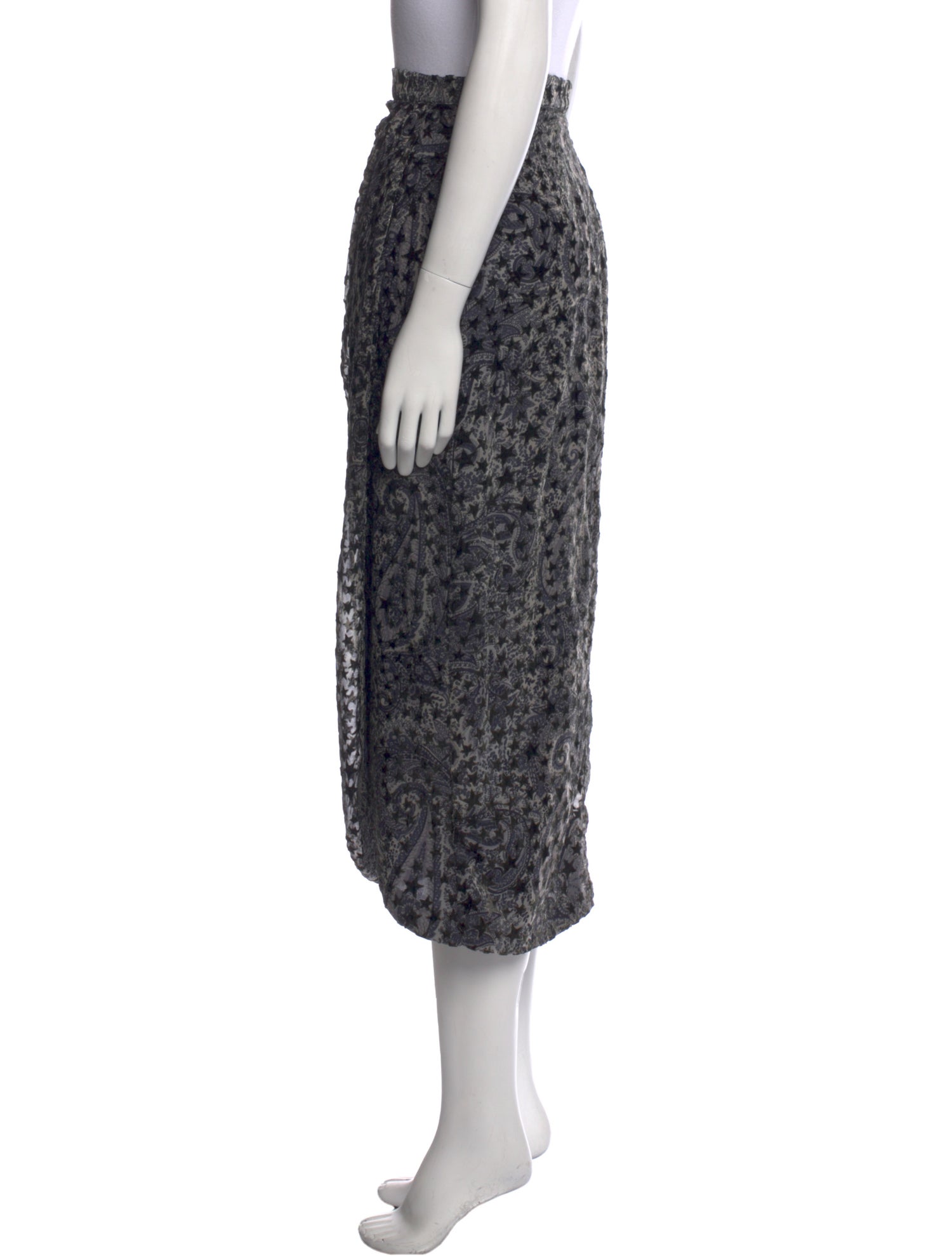 Zadig & Voltaire Animal Print Midi Length Skirt w/ Tags