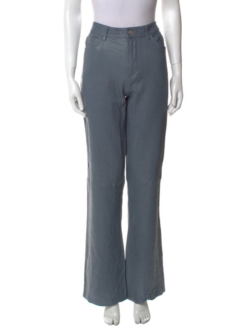 Zadig & Voltaire Leather Wide Leg Pants
