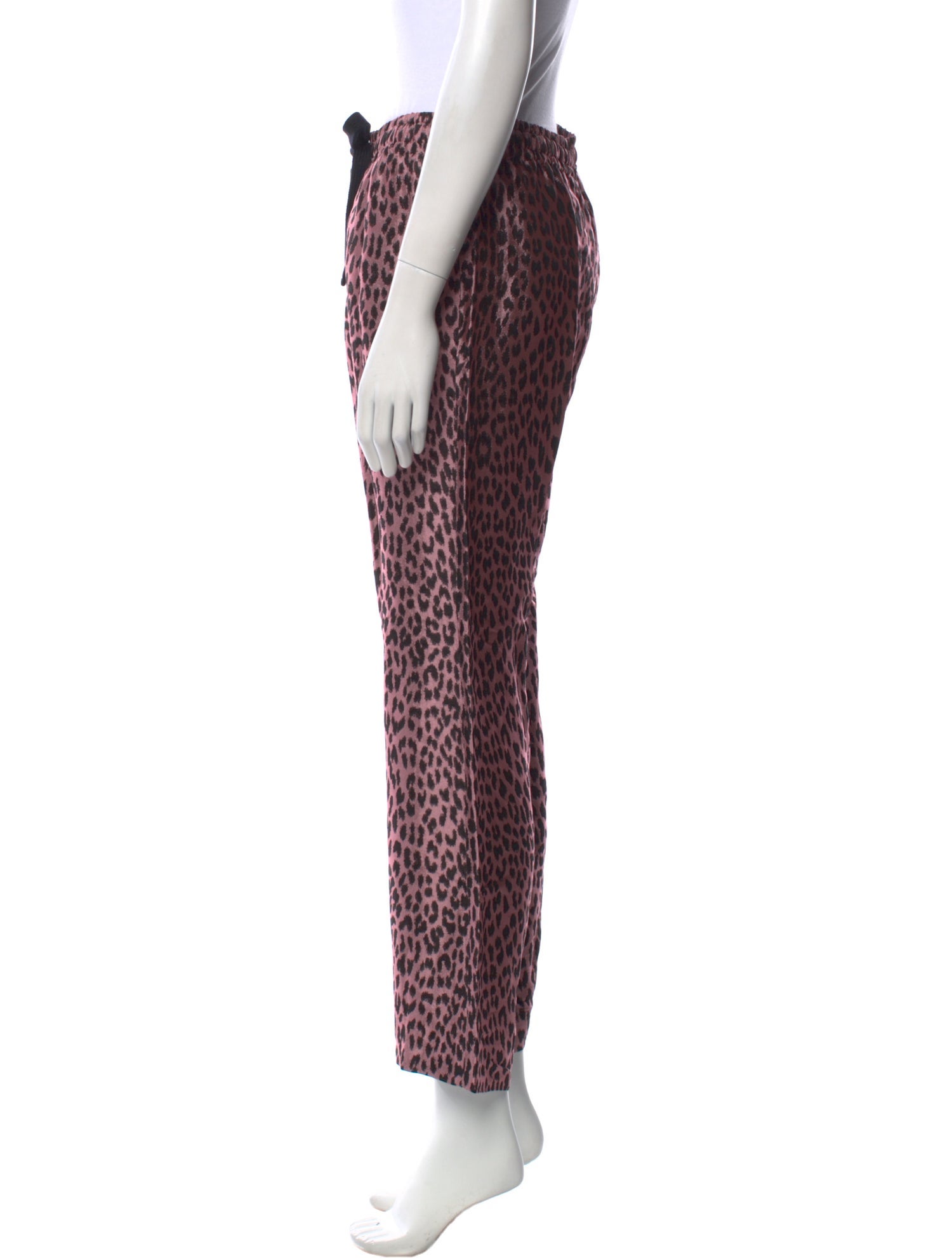 Zadig & Voltaire Animal Print Wide Leg Pants