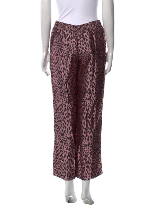 Zadig & Voltaire Animal Print Wide Leg Pants