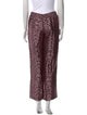 Zadig & Voltaire Animal Print Wide Leg Pants