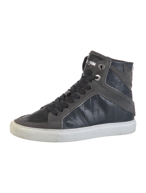 Zadig & Voltaire Crocodile Printed Sneakers