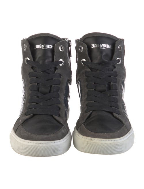 Zadig & Voltaire Crocodile Printed Sneakers