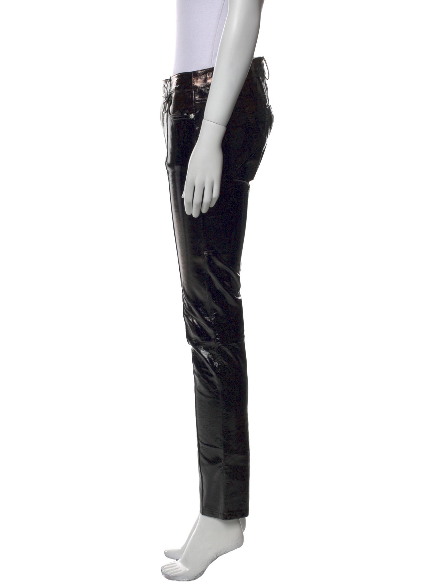 Zadig & Voltaire Lamb Leather Skinny Leg Pants