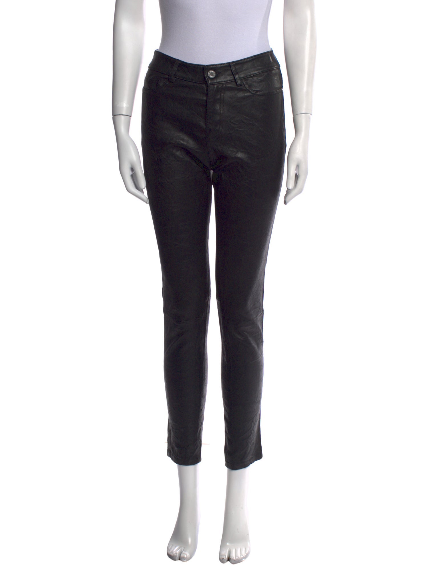 Zadig & Voltaire Lamb Leather Skinny Leg Pants
