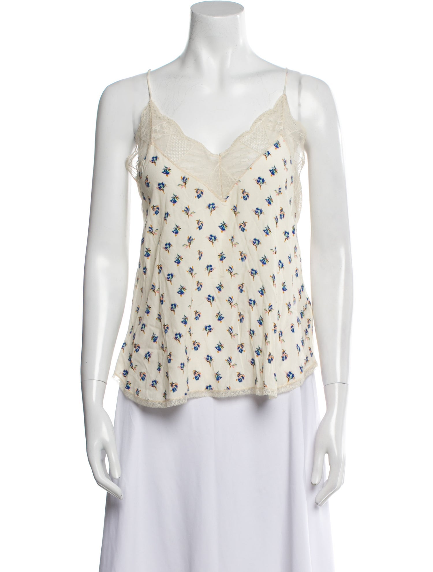 Zadig & Voltaire Printed V-Neck Top