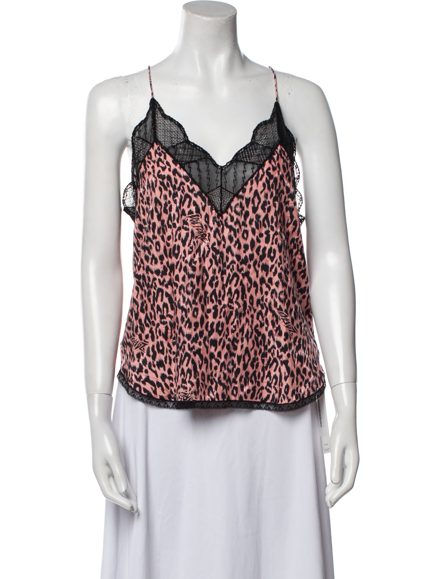 Zadig & Voltaire Animal Print V-Neck Top