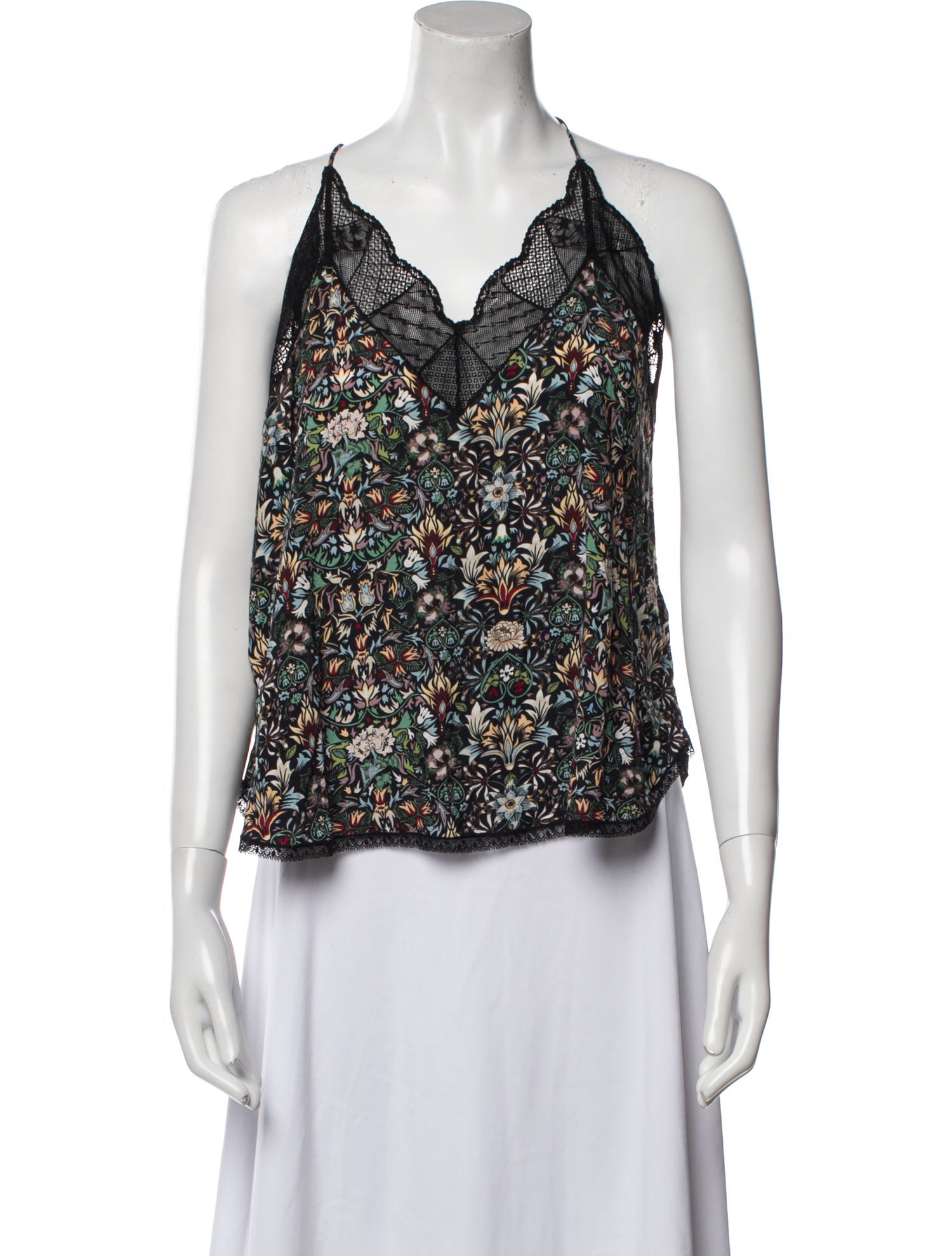 Zadig & Voltaire Floral Print Halterneck Blouse