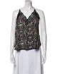 Zadig & Voltaire Floral Print Halterneck Blouse