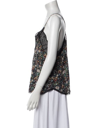 Zadig & Voltaire Floral Print Halterneck Blouse