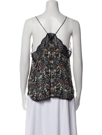 Zadig & Voltaire Floral Print Halterneck Blouse