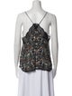 Zadig & Voltaire Floral Print Halterneck Blouse