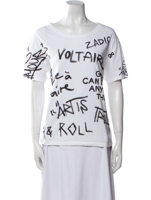 Zadig & Voltaire Marta Manifesto Graphic Print T-Shirt