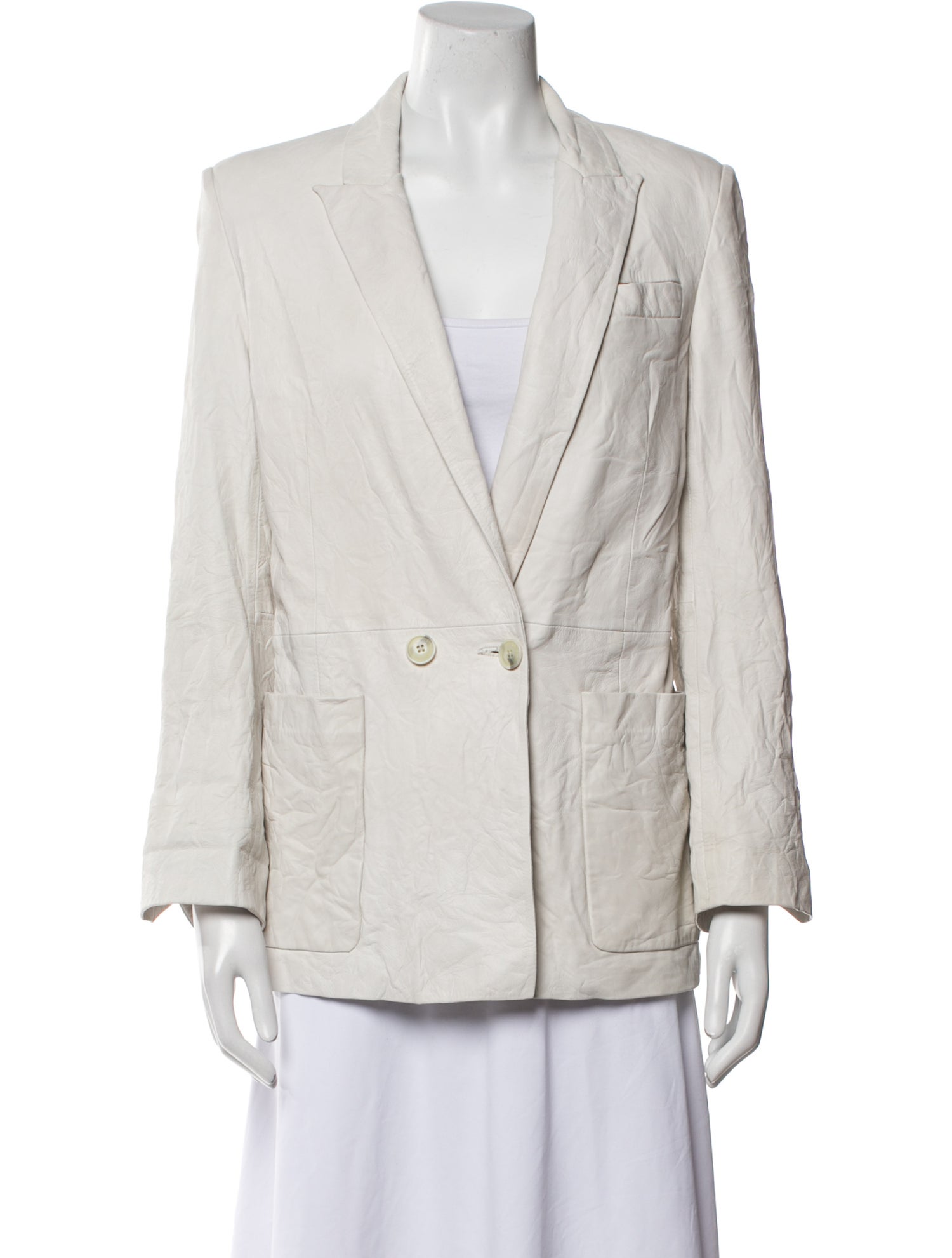 Zadig & Voltaire Lamb Leather Blazer