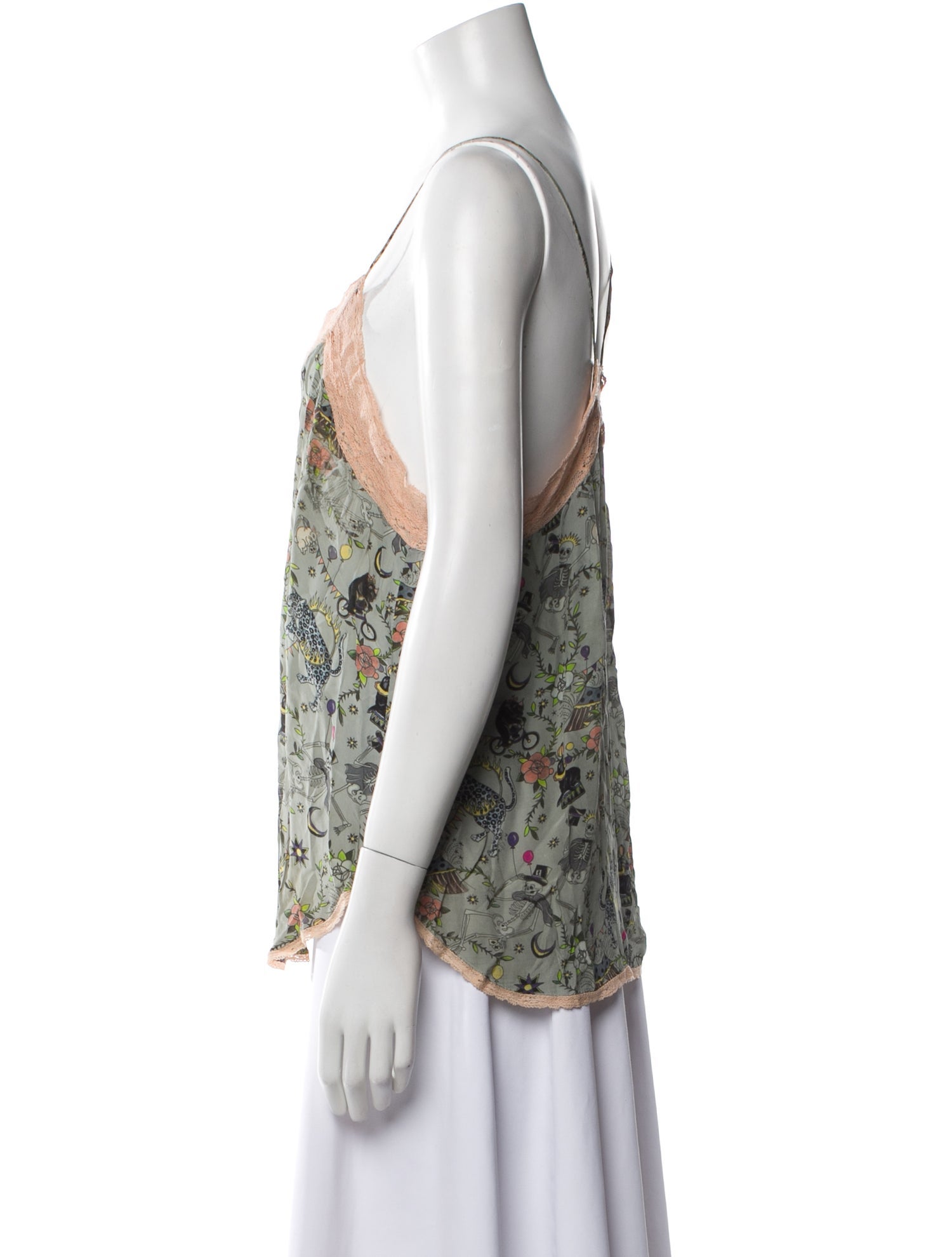 Zadig & Voltaire Floral Print V-Neck Top