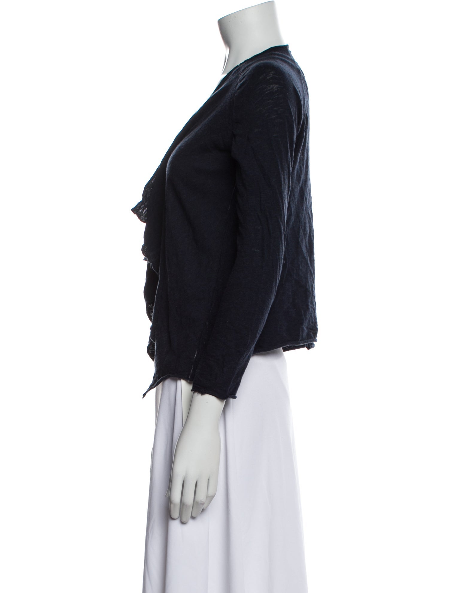 Zadig & Voltaire V-Neck Three-Quarter Sleeve Crop Top