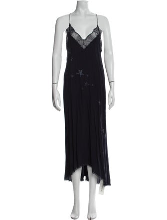Zadig & Voltaire V-Neck Long Dress