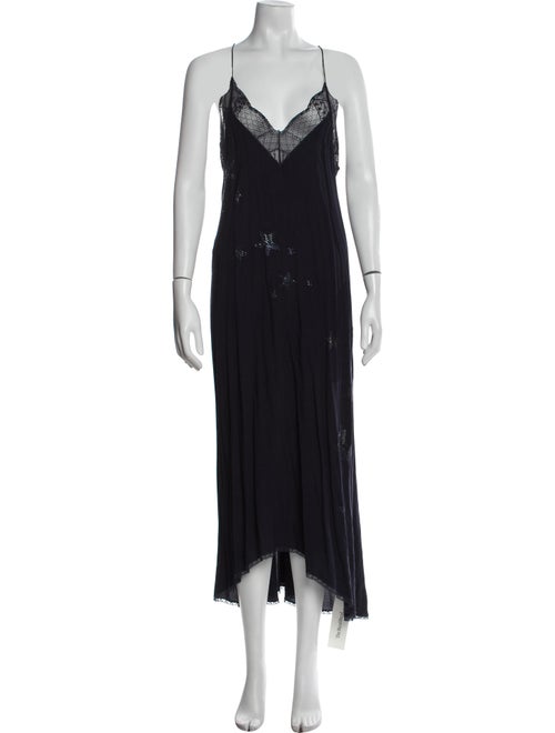 Zadig & Voltaire V-Neck Long Dress