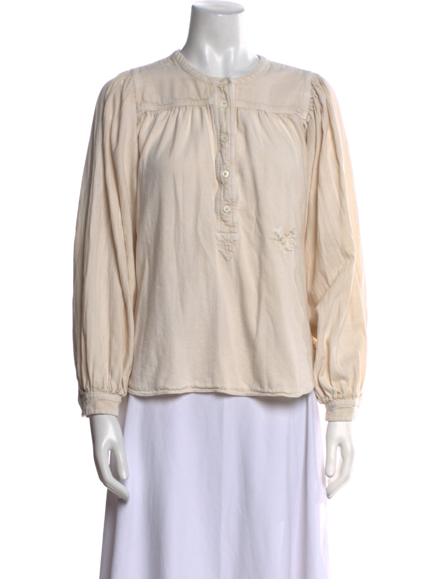 Zadig & Voltaire Crew Neck Long Sleeve Blouse