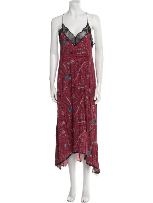 Zadig & Voltaire Paisley Print Long Dress