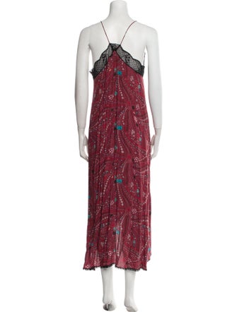 Zadig & Voltaire Paisley Print Long Dress