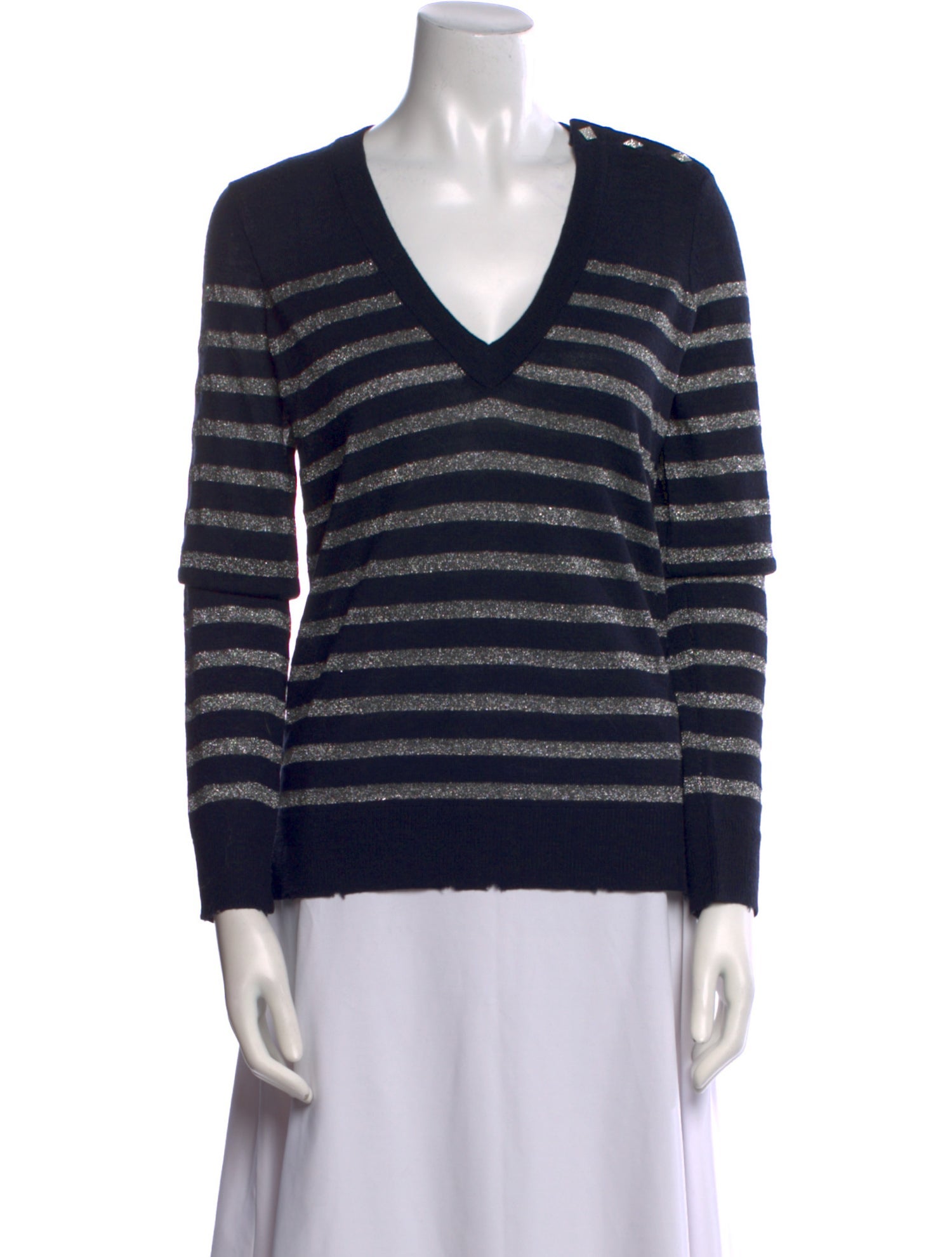 Zadig & Voltaire Merino Wool Striped Sweater